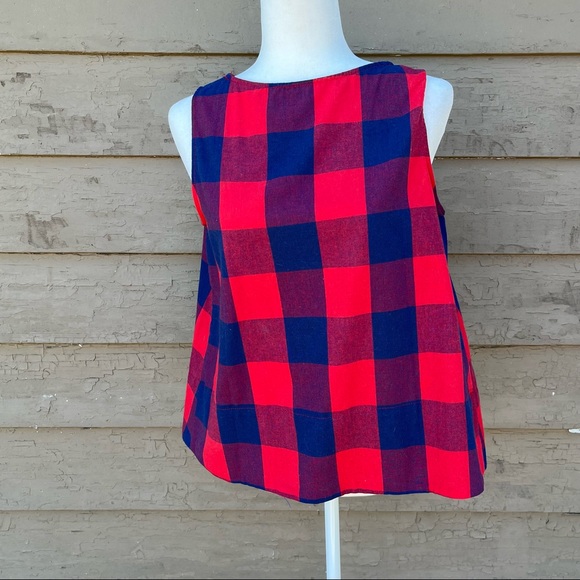 Buffalo plaid belted top! - Picture 6 of 8